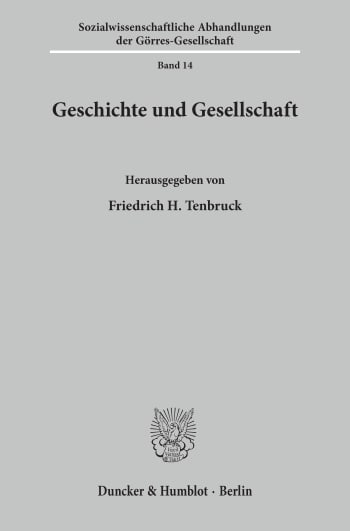 Cover: Geschichte und Gesellschaft