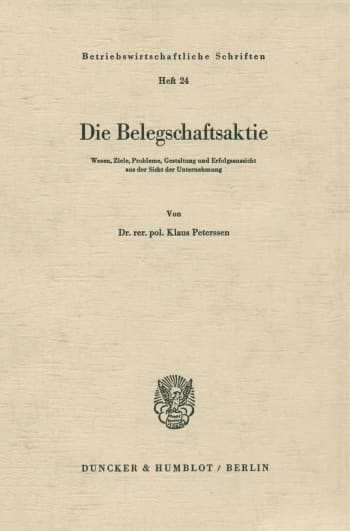 Cover: Die Belegschaftsaktie