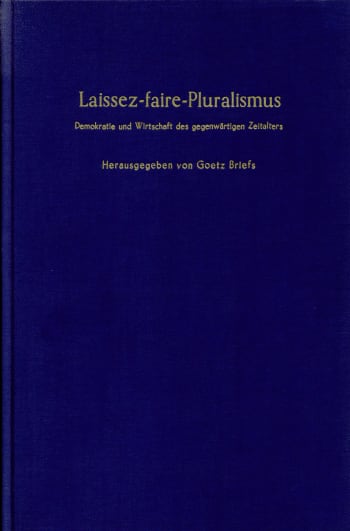 Cover: Laissez-faire-Pluralismus