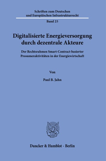 Cover: Digitalisierte Energieversorgung durch dezentrale Akteure