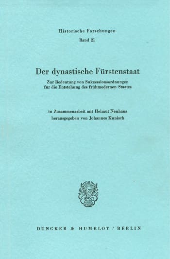 Cover: Der dynastische Fürstenstaat