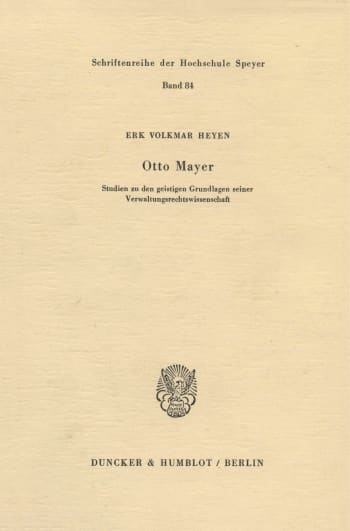 Cover: Otto Mayer