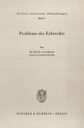 Cover: Probleme des Erbrechts