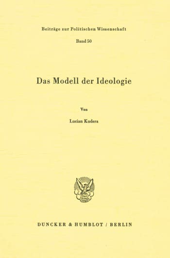 Cover: Das Modell der Ideologie