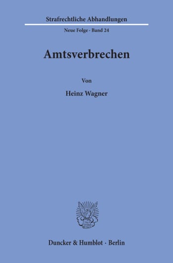 Cover: Amtsverbrechen