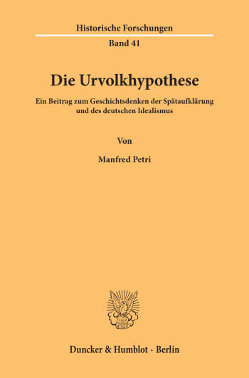 Cover: Die Urvolkhypothese