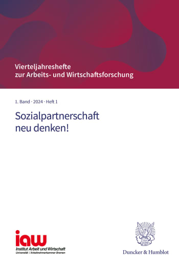 Cover: Vierteljahreshefte zur Arbeits- und Wirtschaftsforschung (VAW)