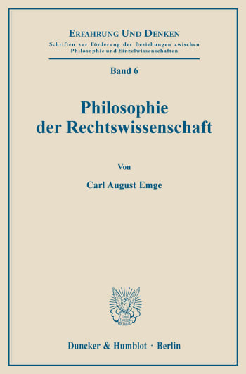 Cover: Philosophie der Rechtswissenschaft