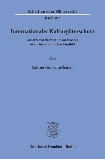 Cover: Internationaler Kulturgüterschutz