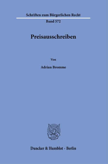 Cover: Preisausschreiben