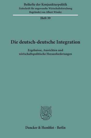 Cover: Die deutsch-deutsche Integration