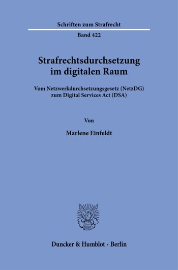 Cover: Strafrechtsdurchsetzung im digitalen Raum