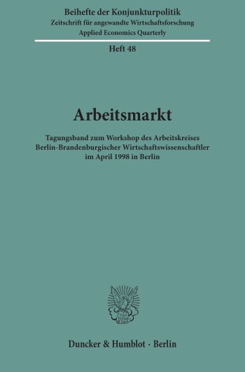 Cover: Arbeitsmarkt