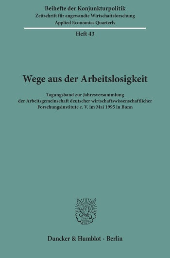 Cover: Wege aus der Arbeitslosigkeit