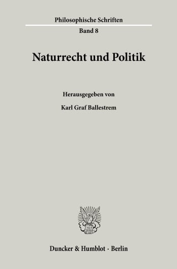 Cover: Naturrecht und Politik