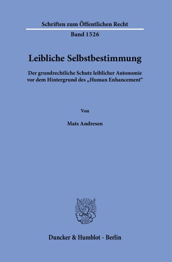 Cover: Leibliche Selbstbestimmung