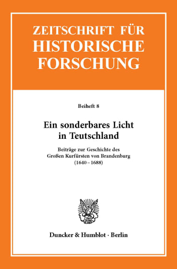 Cover: Ein sonderbares Licht in Teutschland