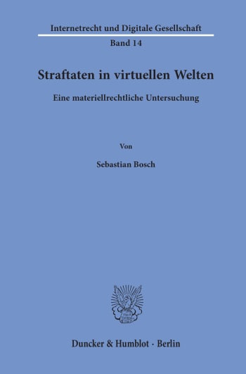 Cover: Straftaten in virtuellen Welten<br/>