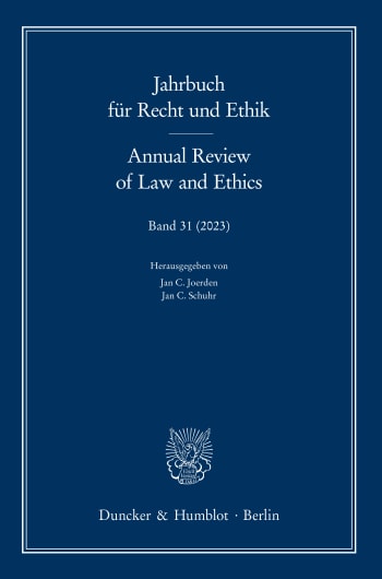 Cover: Jahrbuch für Recht und Ethik (JRE)