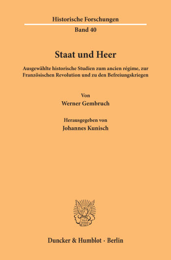 Cover: Staat und Heer