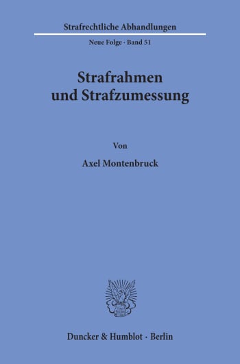 Cover: Strafrahmen und Strafzumessung