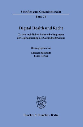 Cover: Digital Health und Recht