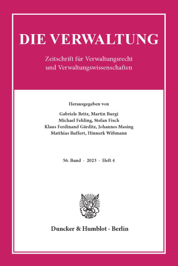 Cover: Die Verwaltung (VERW)