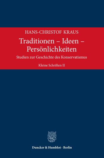 Cover: Traditionen – Ideen – Persönlichkeiten