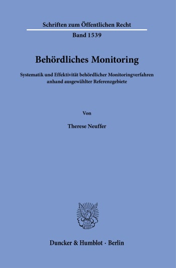 Cover: Behördliches Monitoring