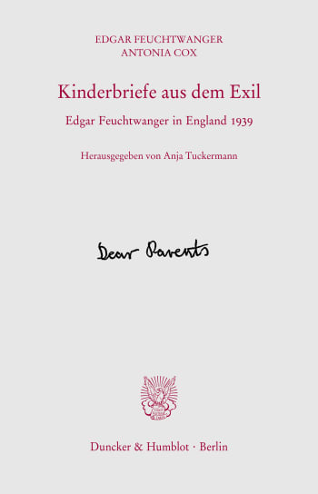 Cover: Kinderbriefe aus dem Exil