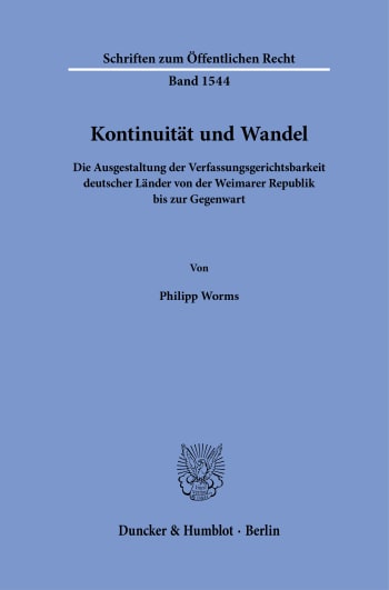 Cover: Kontinuität und Wandel