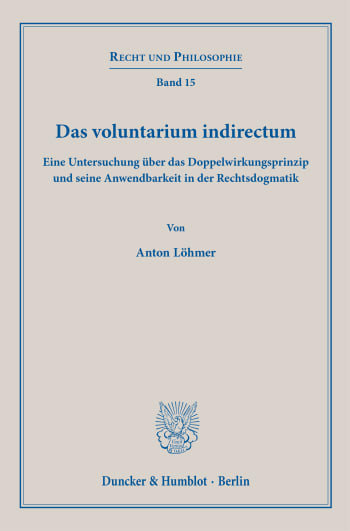 Cover: Das voluntarium indirectum