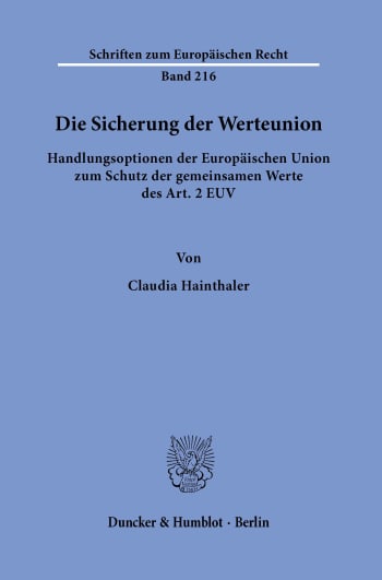 Cover: Die Sicherung der Werteunion