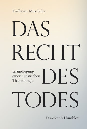 Cover: Das Recht des Todes