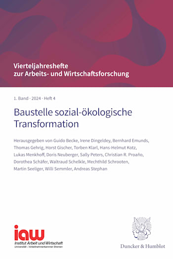 Cover: Baustelle sozial-ökologische Transformation