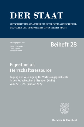 Cover: Eigentum als Herrschaftsressource