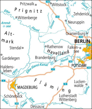 Radkarte, Fahrradkarte, Radtourenkarte, ADFC, Prignitz, Wittenberge, Wittstock, Zehdenick, Neuruppin, Oranienburg, Berin, Potsdam, Falkensee, Havelland, Brandenburg, Altmark, Stendal, Gardelgen, Haldensleben, Magdeburg, Schönebeck, Magdeburger Börde, Fläming, Dessau, Lutherstadt Wittenberg, Luckenwalde, Elbe, Havel, Ohre, Elbe-Havel-Kanal, Saale, Bode, Nuthe