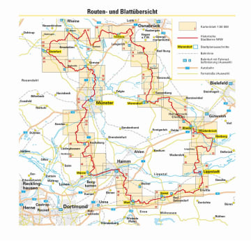 Radkarte, Fahradkarte, Spiralo, Münsterland, Südwestfalen, Warendorf, Rheda-Wiedenbrück, Rietberg, Lippstadt, Soest, Werl, Werne, Münster, Steinfurt, Tecklenburg