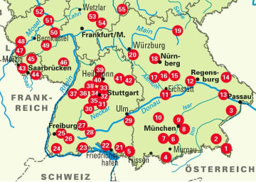 Tourenbuch, E-Bike, Fahrradtouren, Radtouren, Süddeutschland