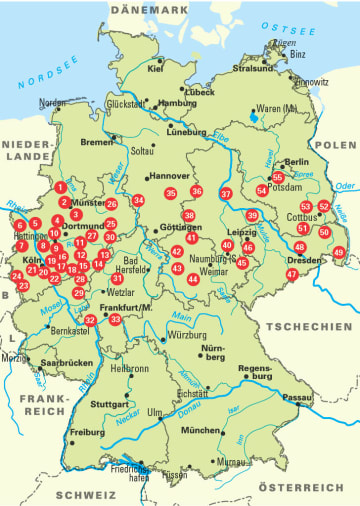 Tourenbuch, E-Bike, Fahrradtouren, Deutschland Mitte, Nordrhein-Westfalen, Rheinland-Pfalz, Hessen, Niedersachsen, Sachsen-Anhalt, Thüringen, Sachsen, Berlin, Brandenburg