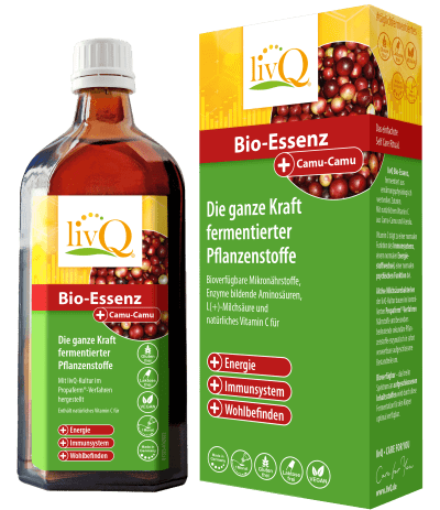 Bio-Essenz in Glasflasche inkl. Verpackung