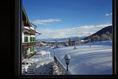 Biohotel moor&mehr mit Schneelandschaft 