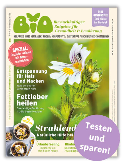 BIO-Cover mit Button „Testen und sparen“