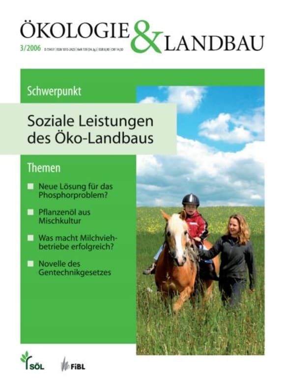 Cover: Soziale Leistungen des Öko-Landbaus