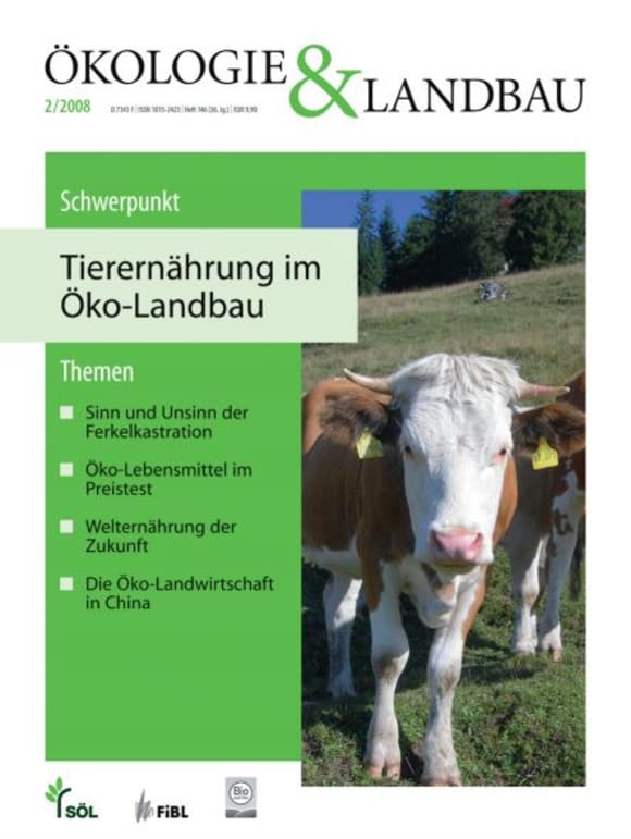 Cover: Tierernährung im Öko-Landbau