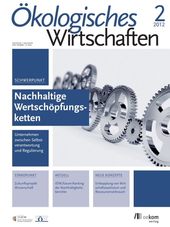 Cover: Nachhaltige Wertschöpfungsketten