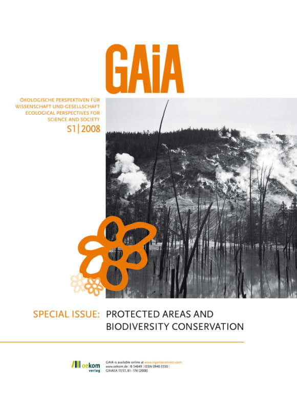 Cover: Sonderheft "Protected Areas and Biodiversity Conservation"