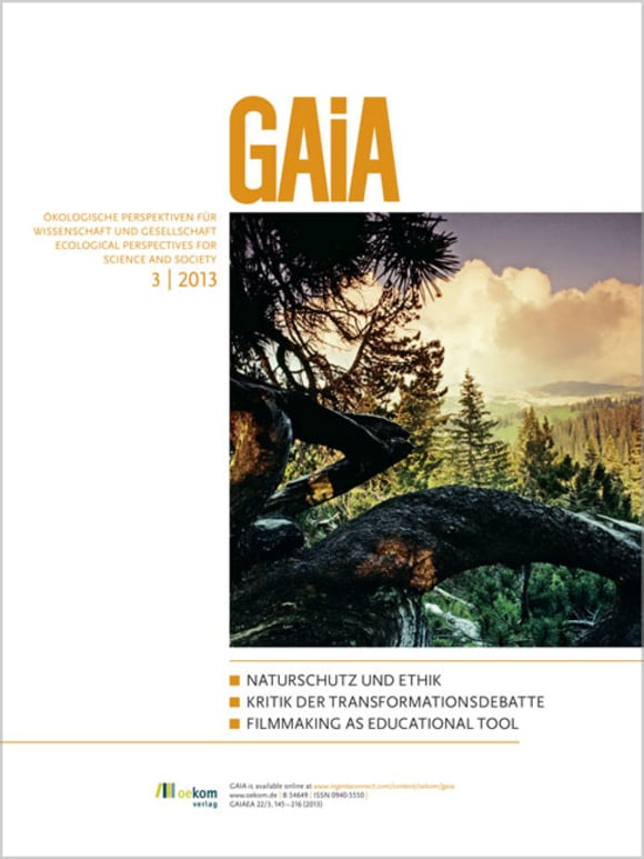 Gaia 03 2013 Oekom Verlag 3891