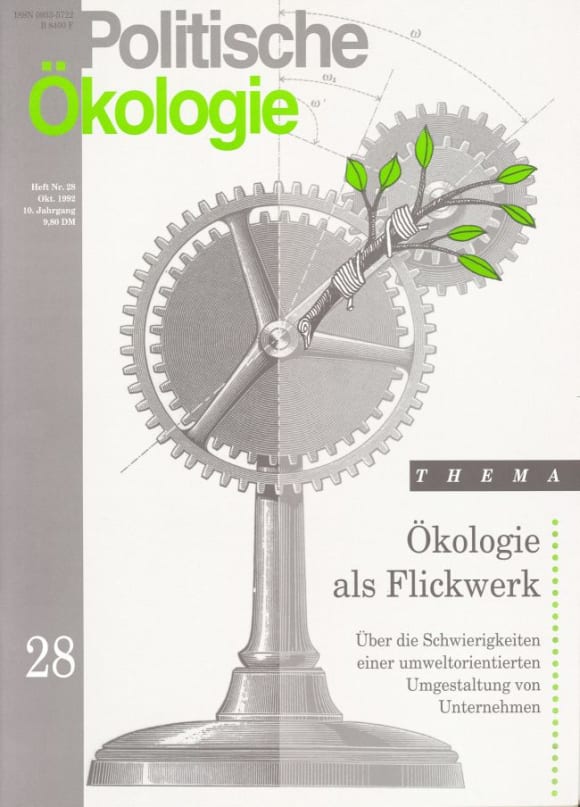Cover: Ökologie als Flickwerk