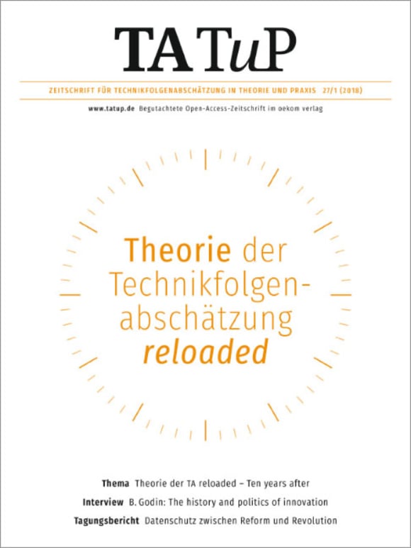 Cover: Theory of technology assessment reloaded